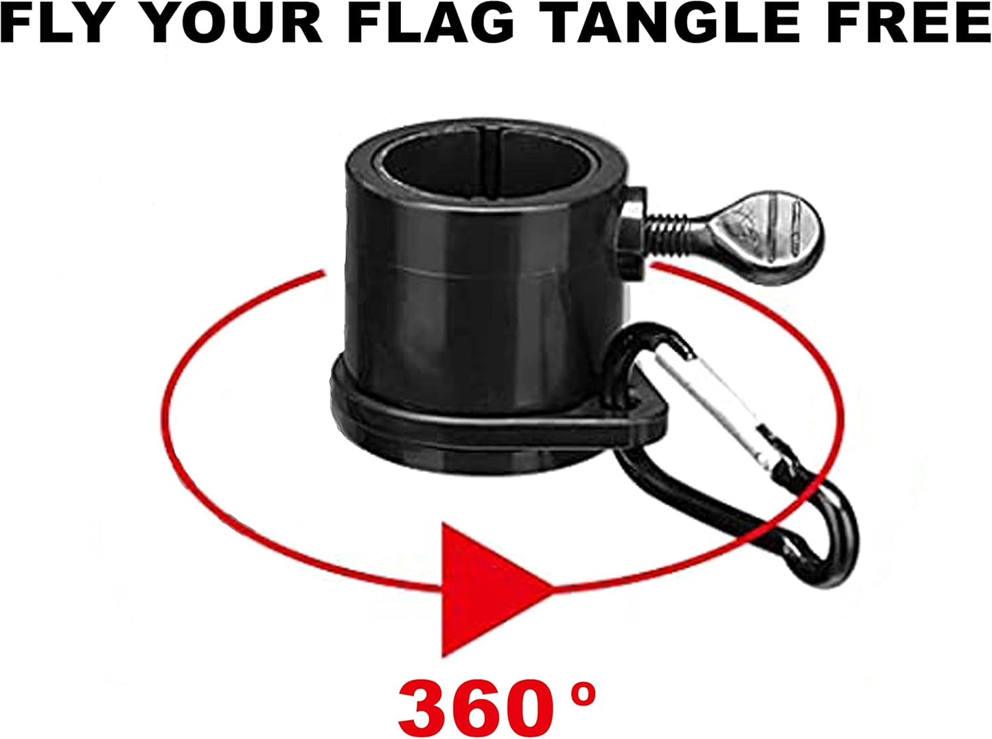 The Traveler RV Suction Cup Flag Pole Kit. Includes Double Suction Cup Mount, 5ft Retractable Pole, Flag 3'x5'
