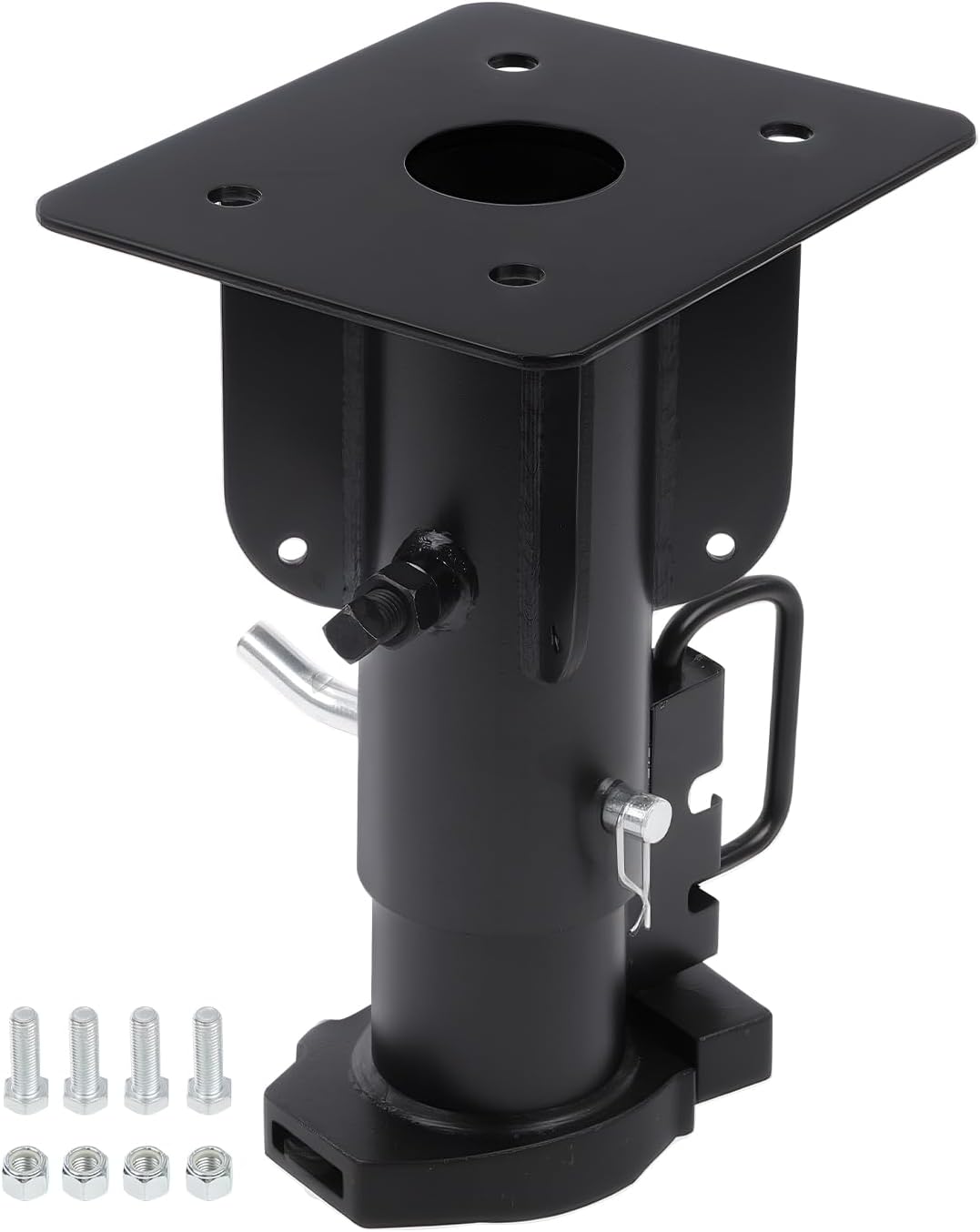 5th Wheel to Gooseneck Adapter, Adjustable 17' Hitch Converter with 2-5/16' Ball, Heavy-Duty Steel