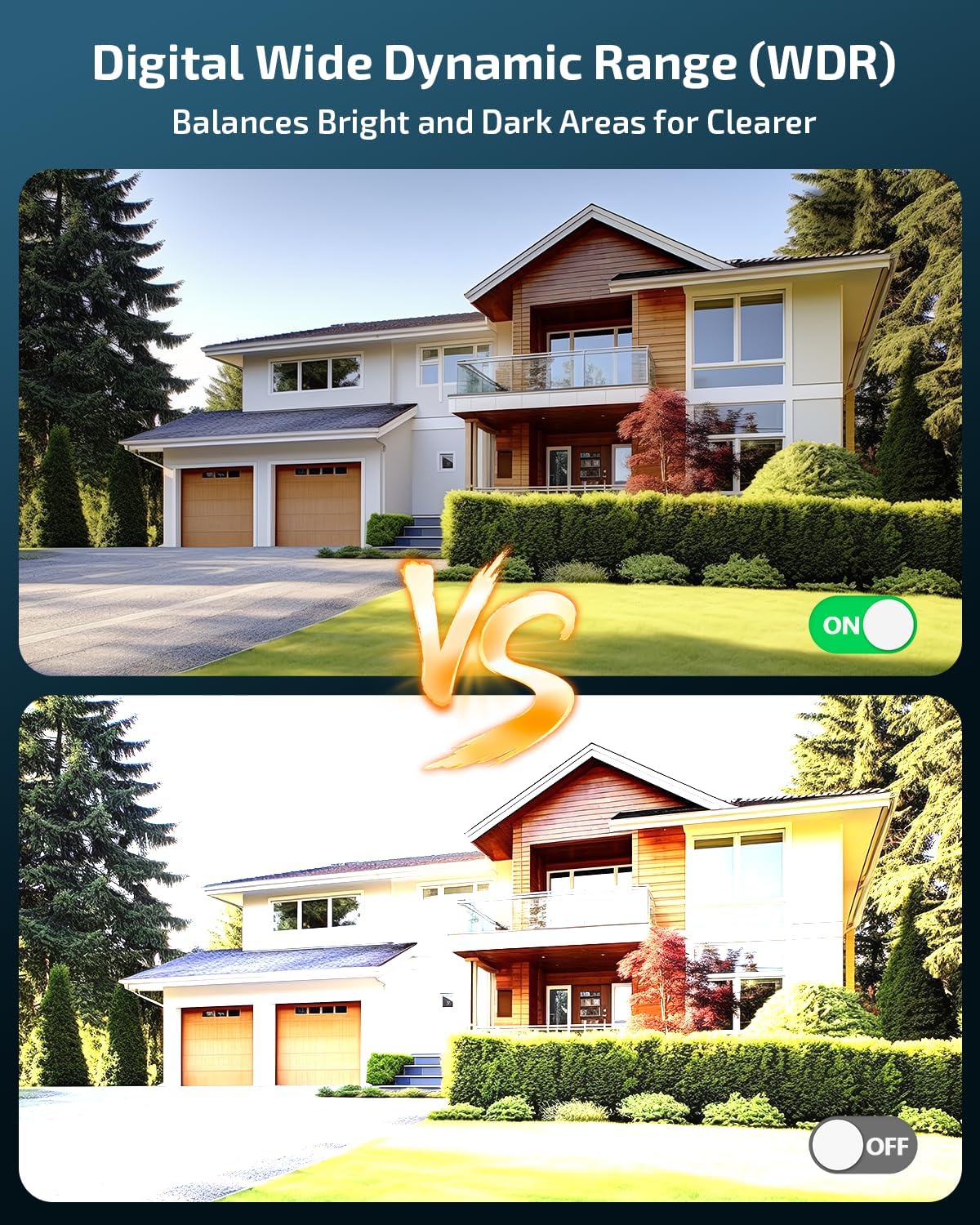 130° Wide Angle & PIR Motion Detection, Wired Security Camera System Outdoor, 4K POE IP Cameras with 8CH