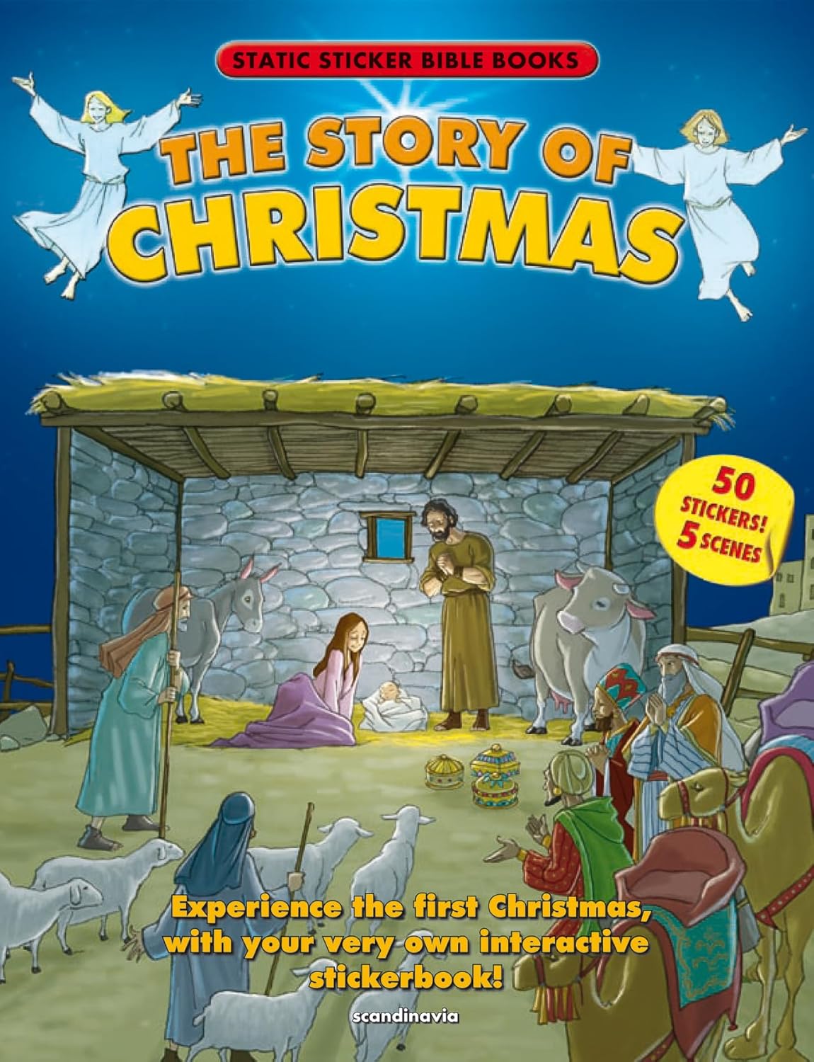 The Story of Christmas Reusable Static Sticker