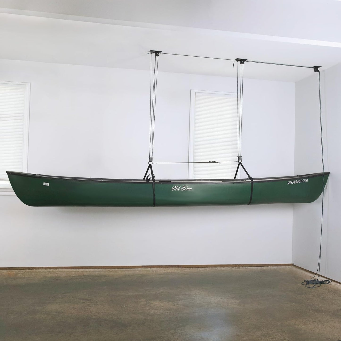 Heavy Duty Elite Canoe Hoist, Easy-Lift Garage Pulley System, Holds 150 lbs, No Assembly Required
