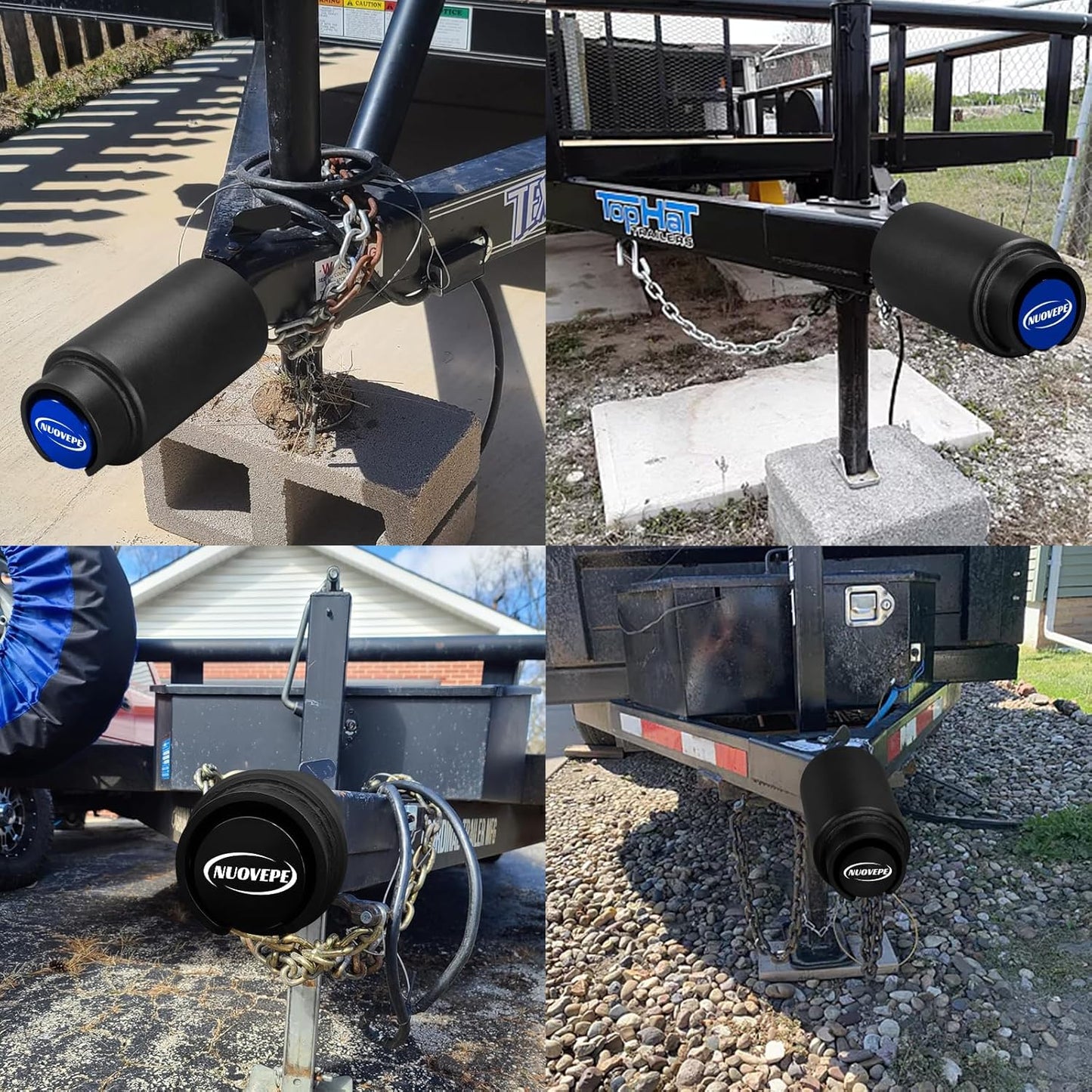 Heavy Duty Trailer Hitch Lock, Compatible with 2-5/16' Bulldog or Ram Couplers, Anti-Theft Tongue Lock