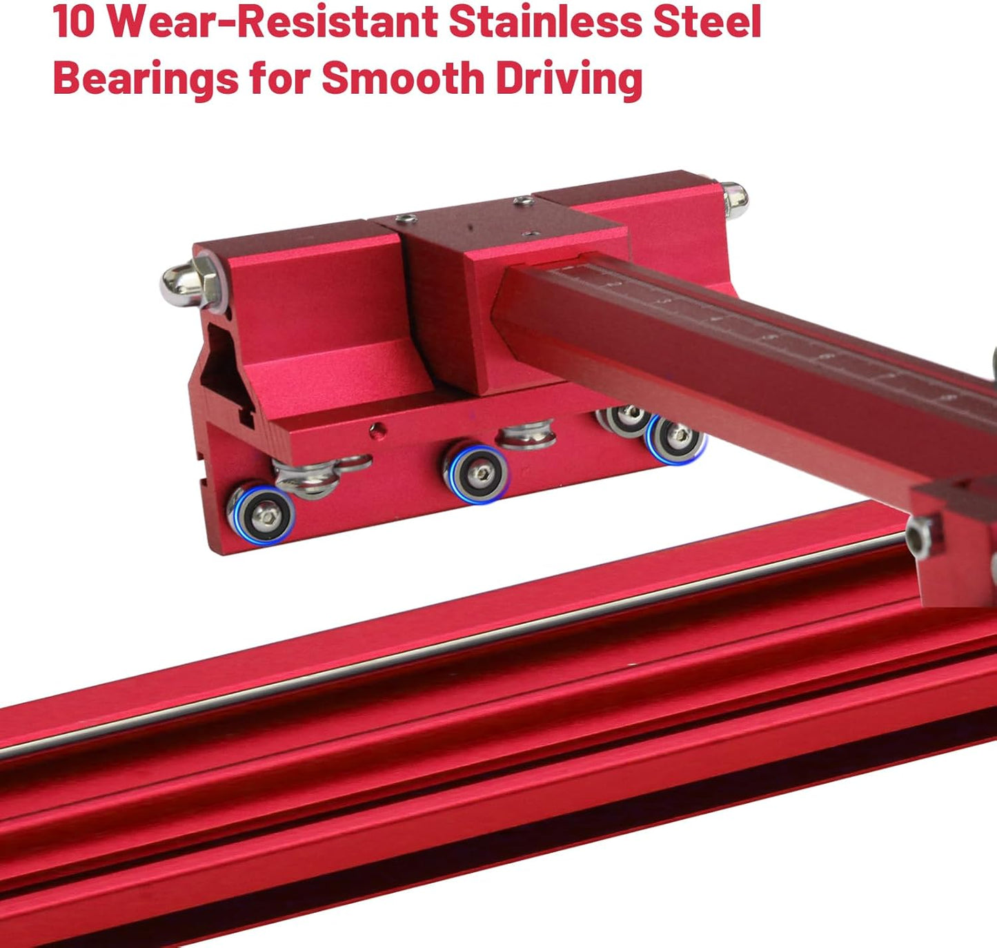 Red Manual T-Shape Tile/Glass Cutter Portable 71' Guide, Max Cutting Width 35.4', Ideal for DIY; Home Renovation