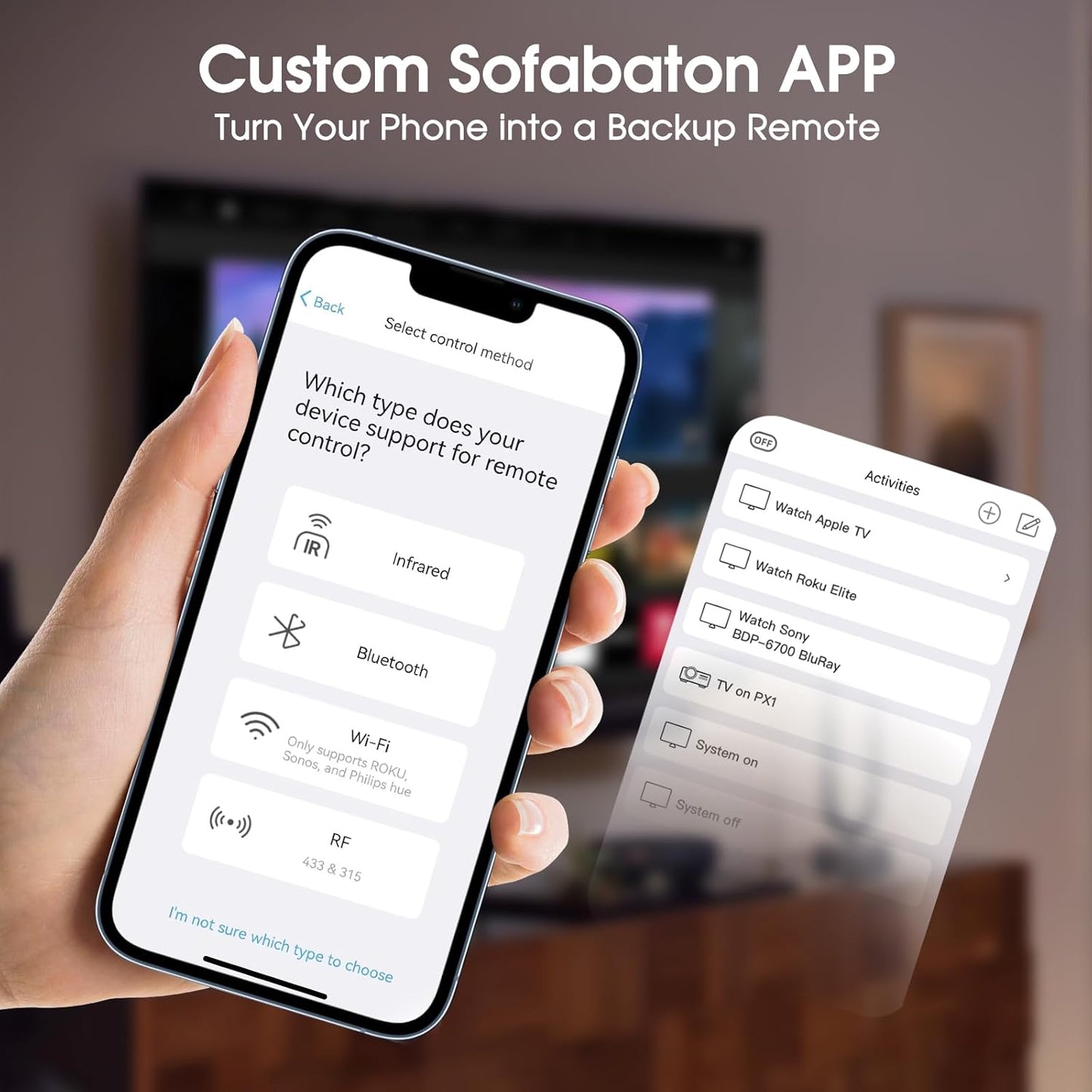 All-in-one Universal Remote Control, One Touch Activities, with Hub