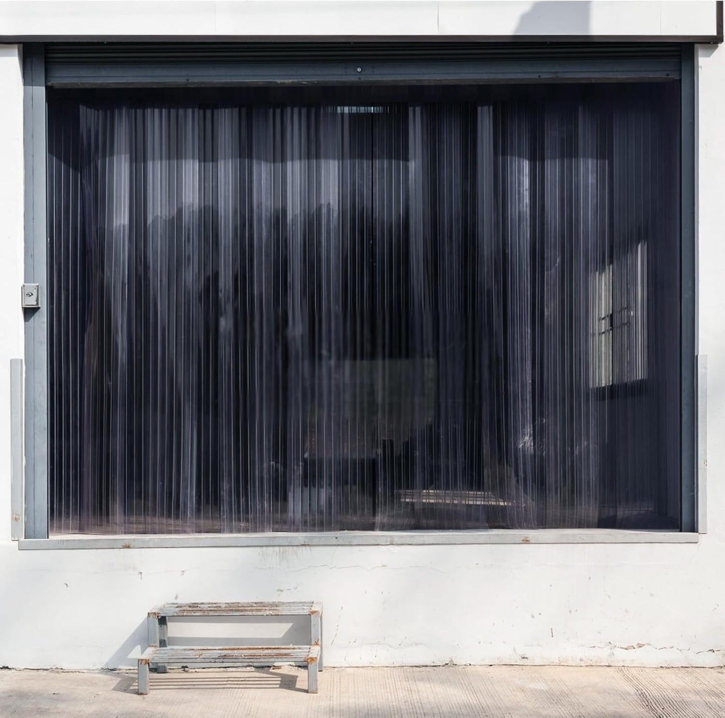 PVC Strip Door Curtains, 164ft Length 7.1in Width Plastic Door Curtain Waterproof Vinyl Roll Tailorable Strip Curtain