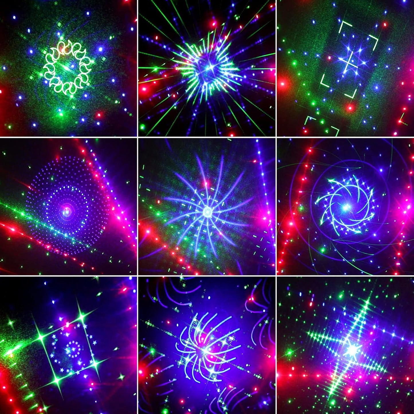 27-Eye Party DJ Light with Remote, LED Strobe Effects, DMX Control & Sound Activity Disco Stage Lighting