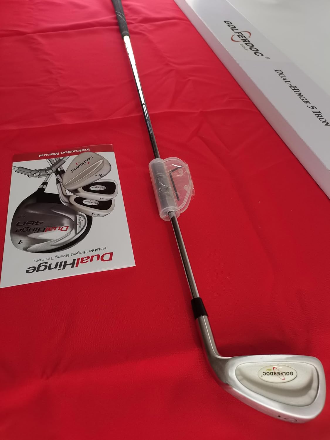 Dual-Hinged 5# Iron Golf Training Club Swing Trainer