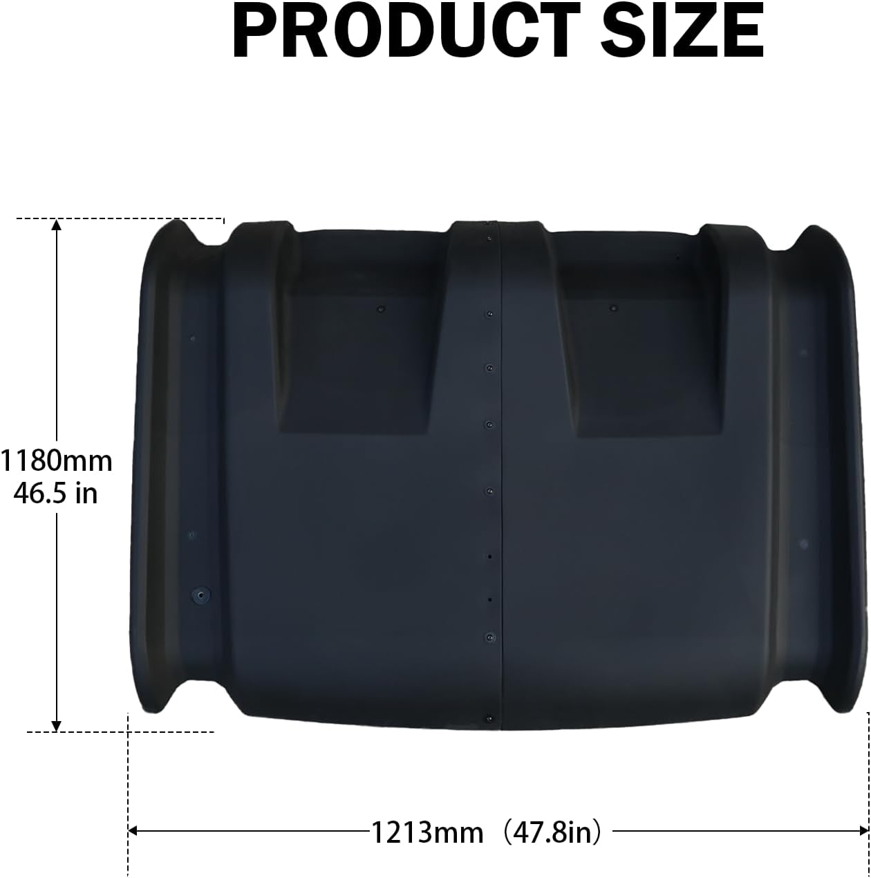 Hard Roof Top for Honda Pioneer 700, 2-Piece Combined Sport Roof Top Protection Cover, Sun Visor Compatible