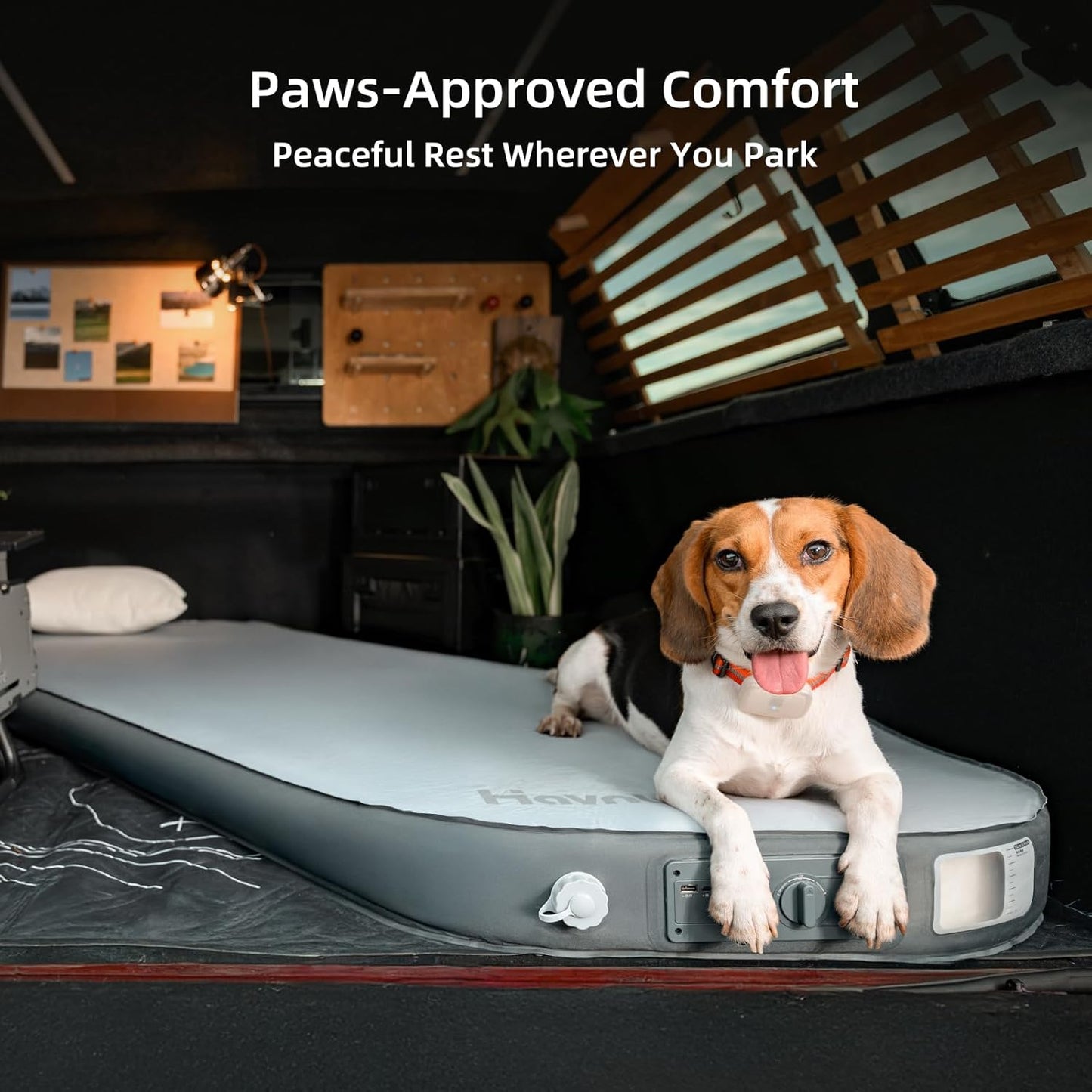 Inflatable Truck Bed Foam Mattress for 5.5'-5.8', Diagonal Solo Camping Mattress Up to 79', w/ Compression Pump