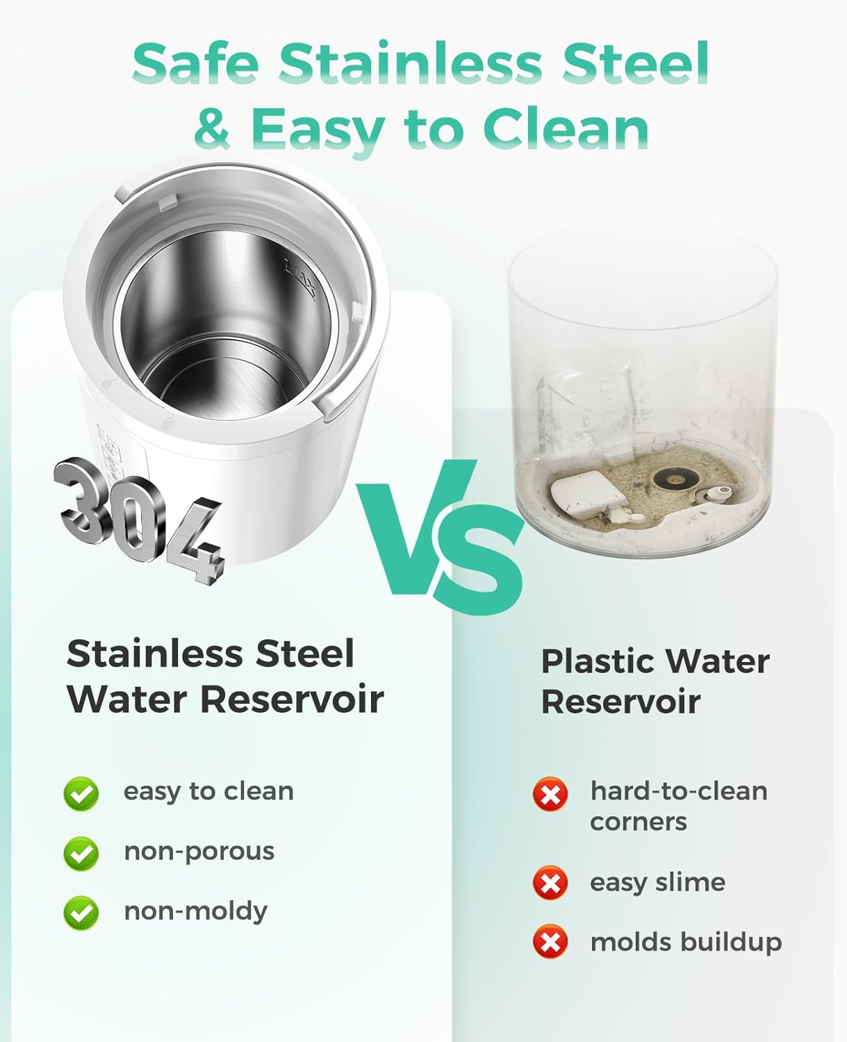 Healthy Warm Mist Humidifiers, 100oz Stainless Steel, Easy Clean, Filter less, w/ Sleep Mode, Timer, Auto-off Setting