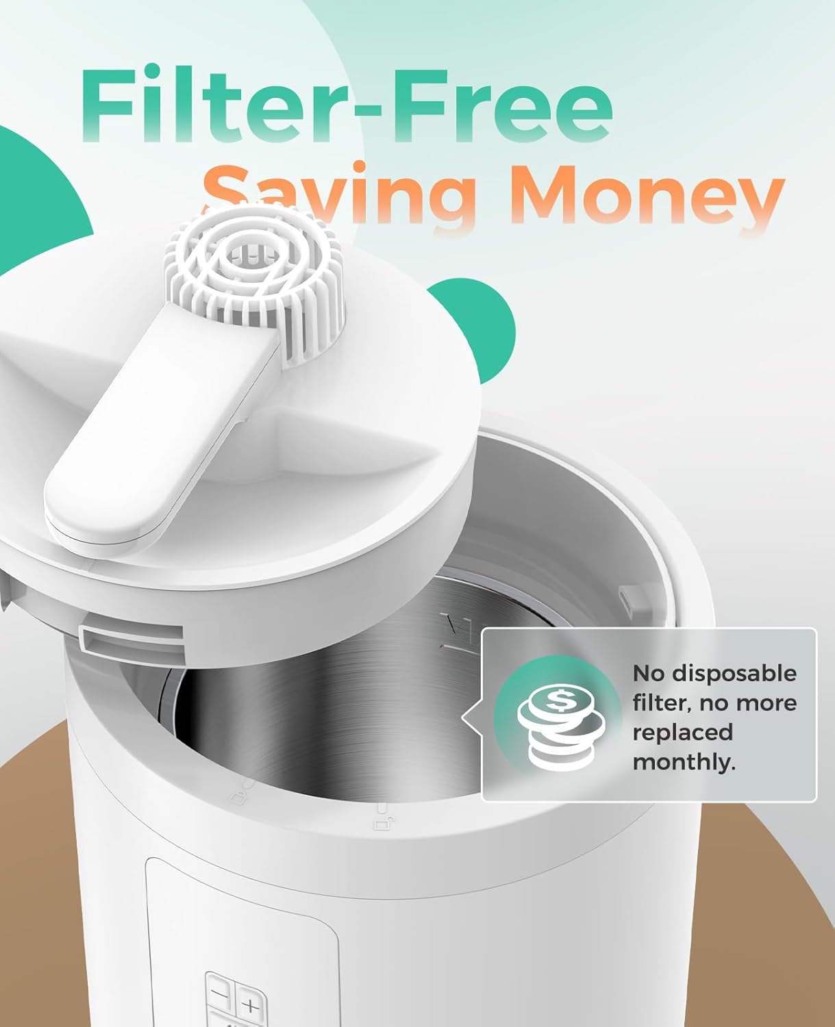 Healthy Warm Mist Humidifiers, 100oz Stainless Steel, Easy Clean, Filter less, w/ Sleep Mode, Timer, Auto-off Setting