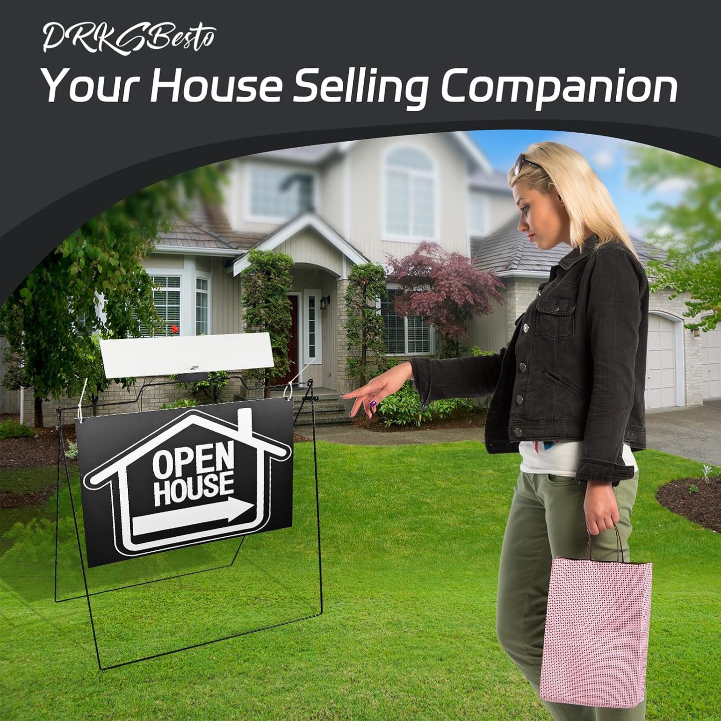5 Pack Open House Signs for Real Estate 30“x28', Weatherproof