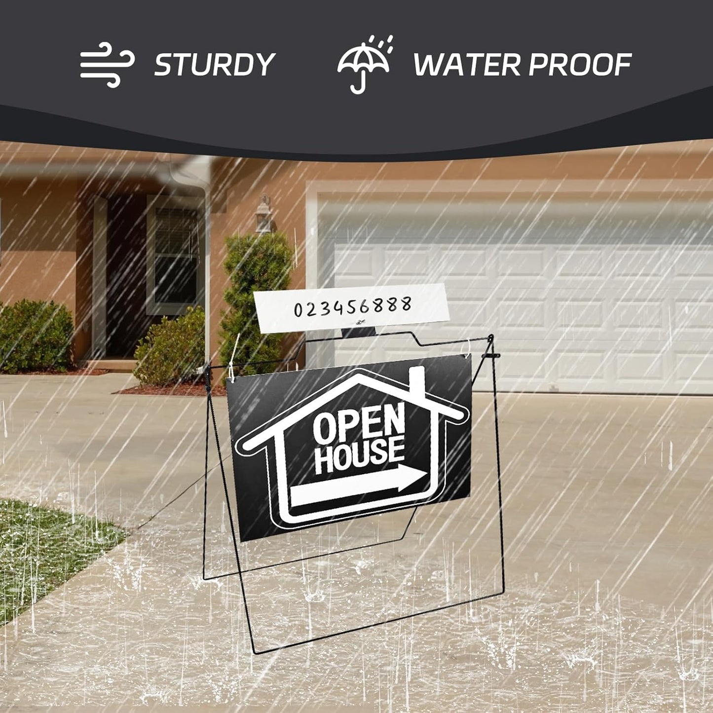 5 Pack Open House Signs for Real Estate 30“x28', Weatherproof
