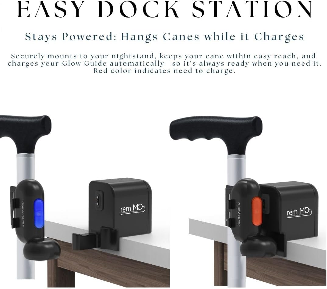 Smart Light for Mobility Devices, Automatic LED Pathway Light w/ Apple Find My Integration, for Canes & Walkers