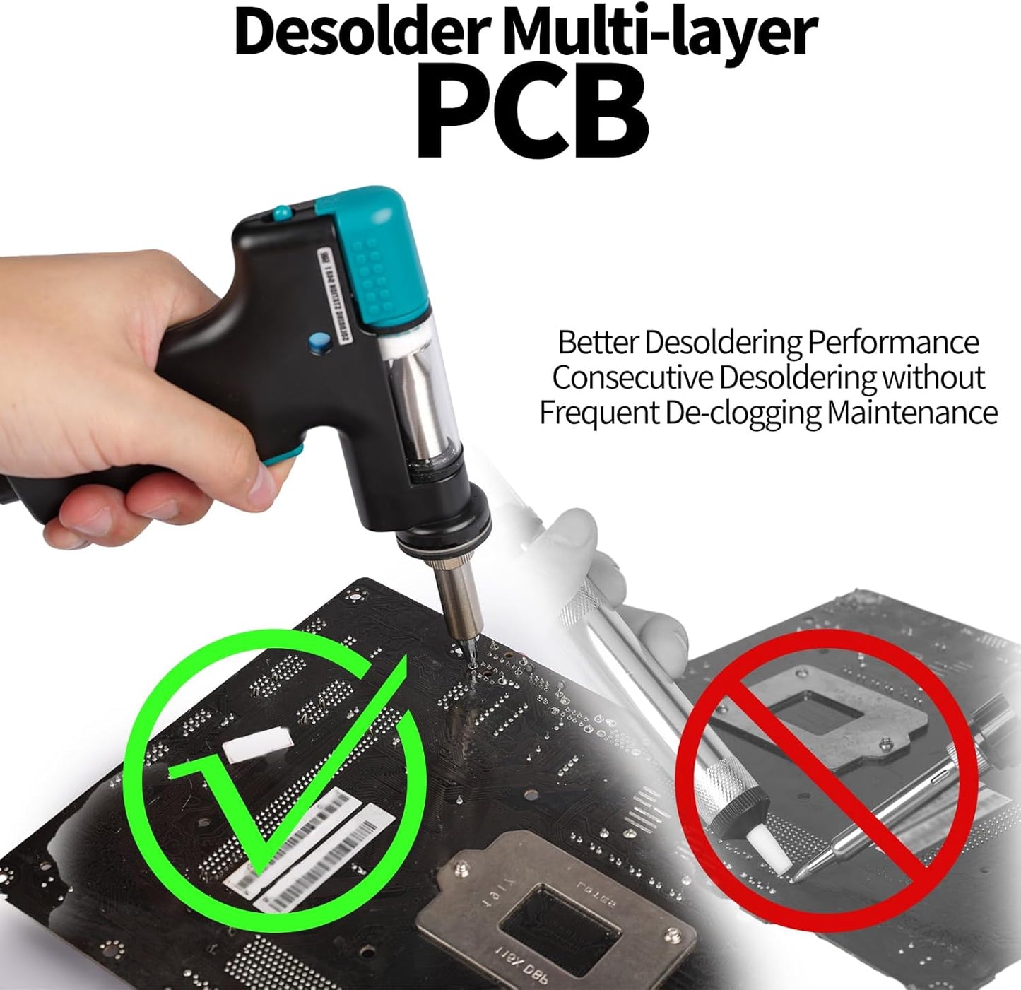 948D-I Desoldering Station 110W High Performance ESD-Safe w/ Temp Control, 716-896°F Adjustable, °C/°F Conversion