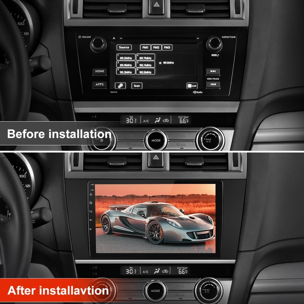 Car Stereo Radio for Subaru Outback Legacy 2015-2018, Touchscreen Car Radio with Wireless CarPlay & Android