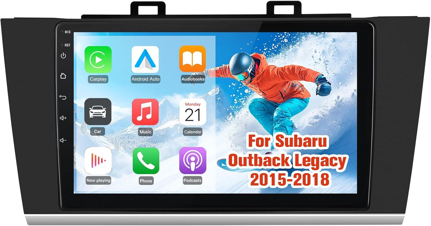 Car Stereo Radio for Subaru Outback Legacy 2015-2018, Touchscreen Car Radio with Wireless CarPlay & Android