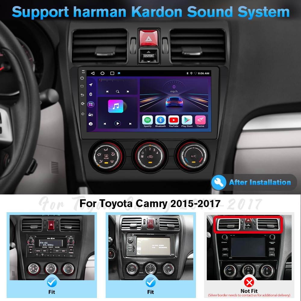 Car Radio Stereo for Subaru Forester WRX Impreza 2013-2015, w/ CarPlay Android Bluetooth GPS, Backup Camera