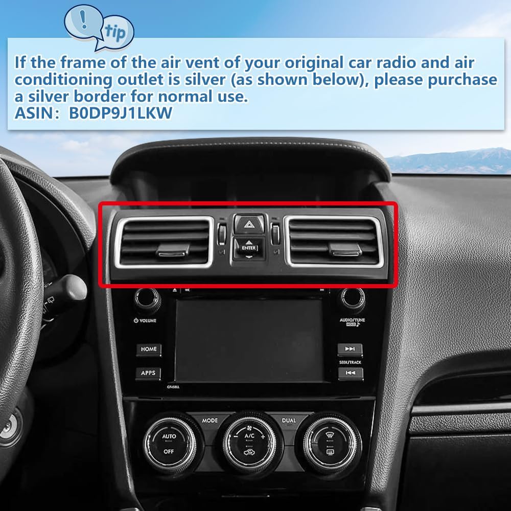 Car Radio Stereo for Subaru Forester WRX Impreza 2013-2015, w/ CarPlay Android Bluetooth GPS, Backup Camera