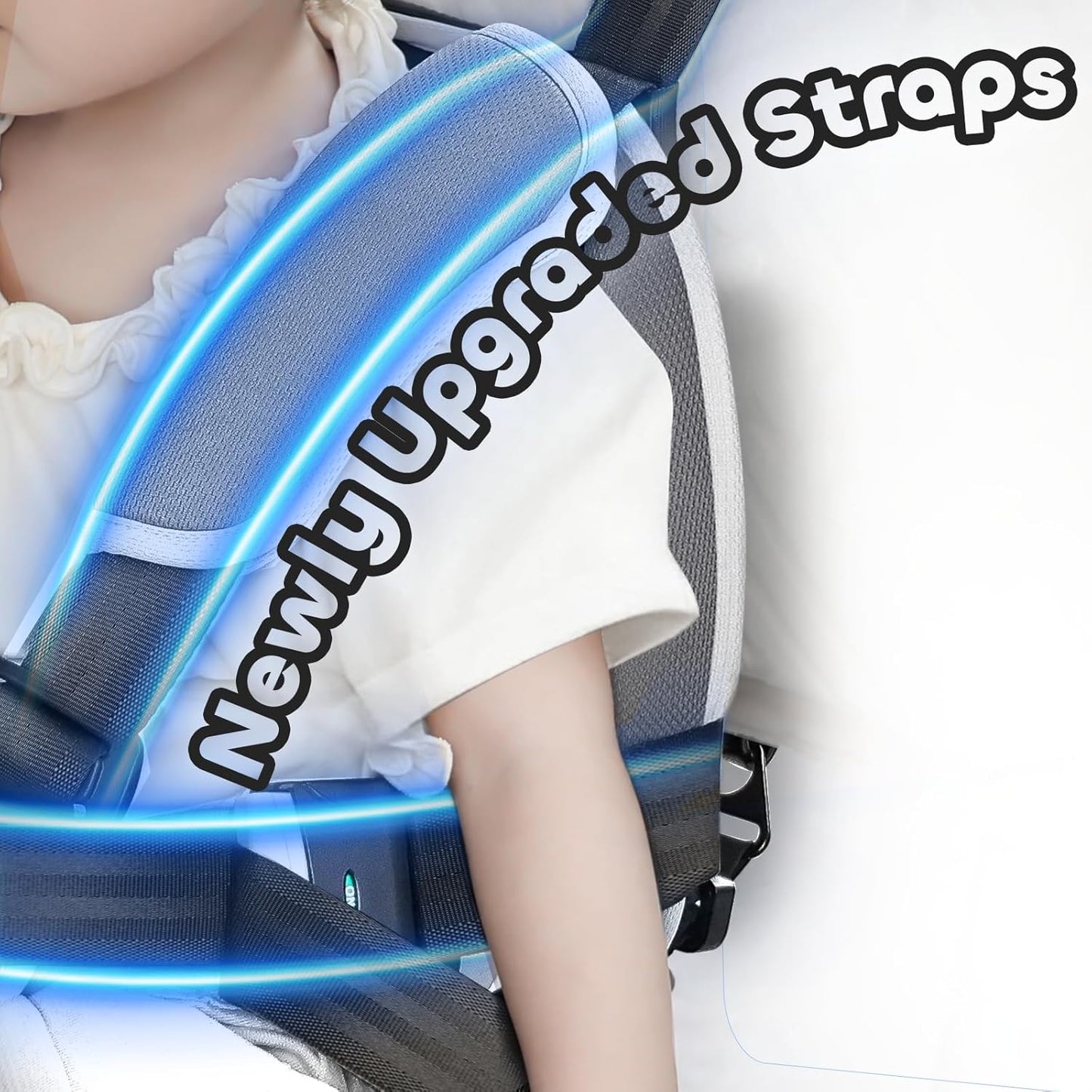 Upgraded Universal Golf Cart Positioner - 5-Point Design to Place Little Ones in Golf Carts, Adjustable Straps