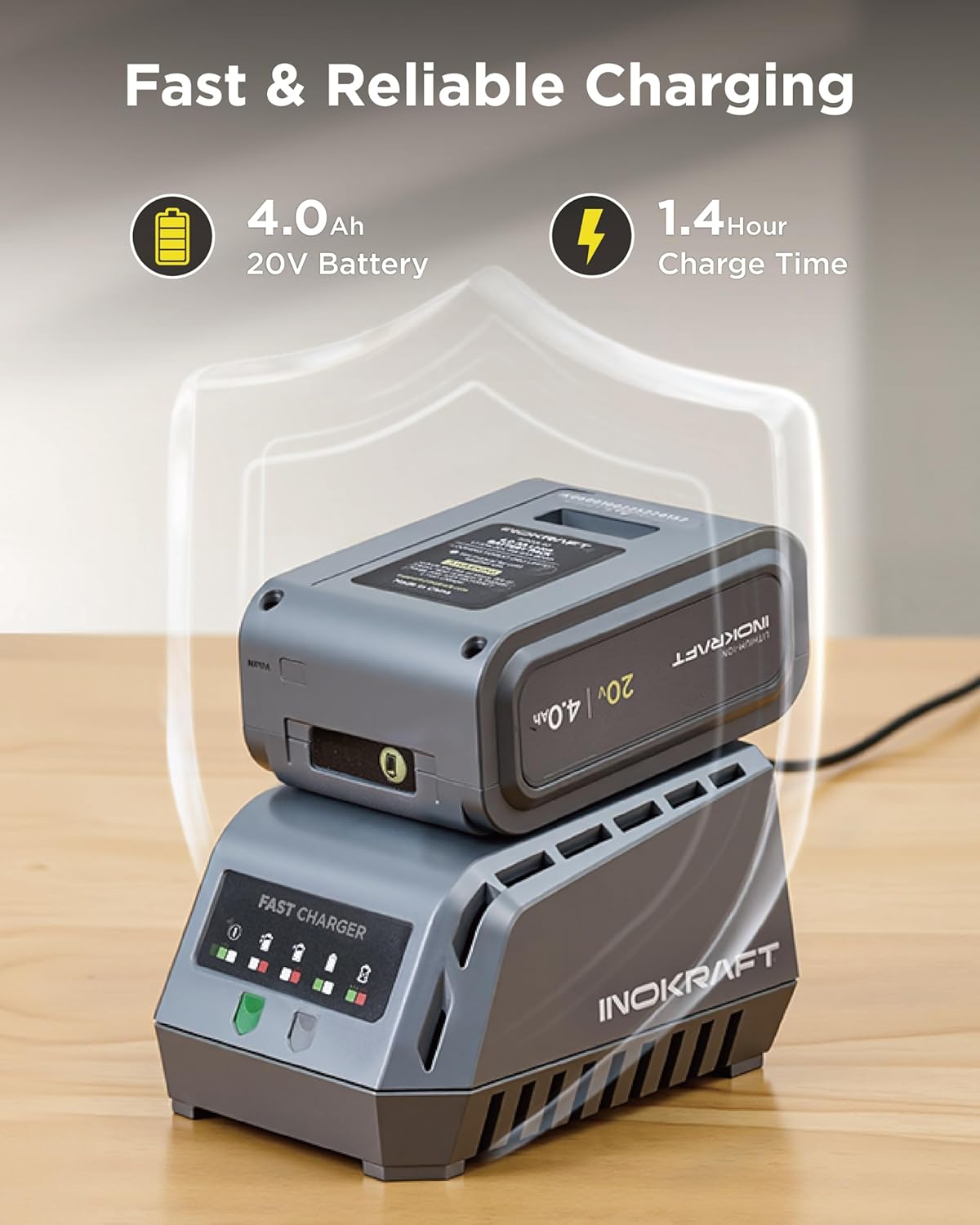 Compact Cordless Leaf Blower with 4.0Ah Battery, Lightweight 3.17 lb Handheld Blower 125 MPH 270 CFM