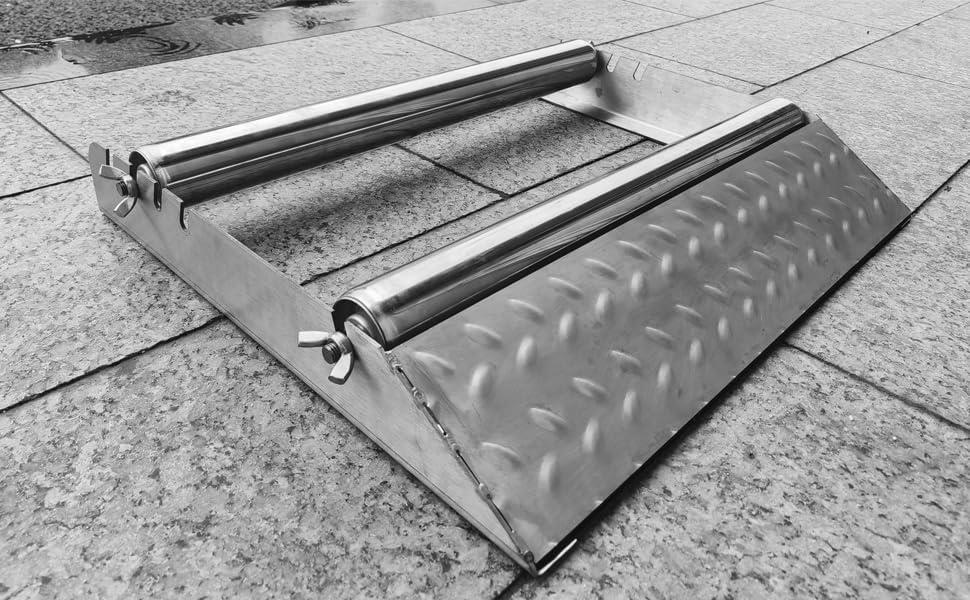 Heavy Duty Cable Drum Roller,Stainless Steel, For Wire Reels max 23' Width,Dural-Rollers cable Caddy