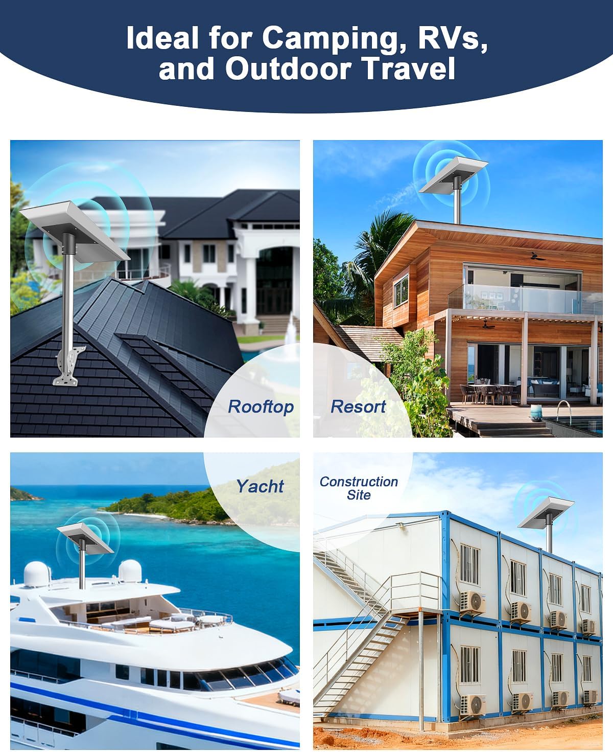 70mm Deep Socket, UV & Peel-Resistant Coating, Quick Install, Compatible with Starlink Performance Gen 3 Dish