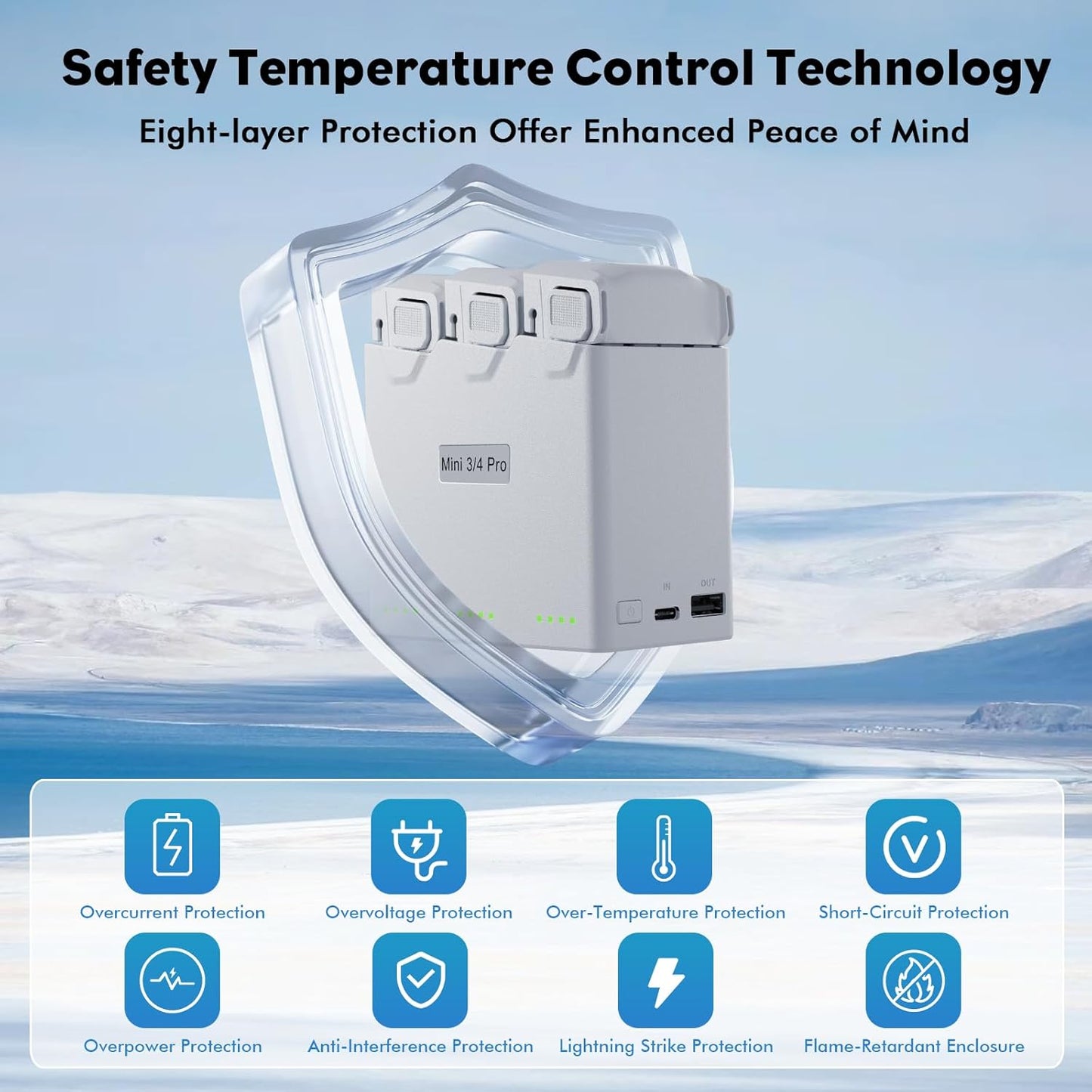 Flight Battery Plus(2-Pack) for Drone with Bi-Directional Charging Hub, DJI Mini 4 Pro/Mini3/Mini 3 Pro, 47 Mins Flight