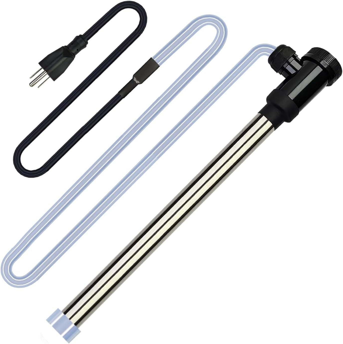 1000W 120V Immersion Water Heater Portable Electric Bathtub Submersible Water Heater for Hot Tub, Bathtub