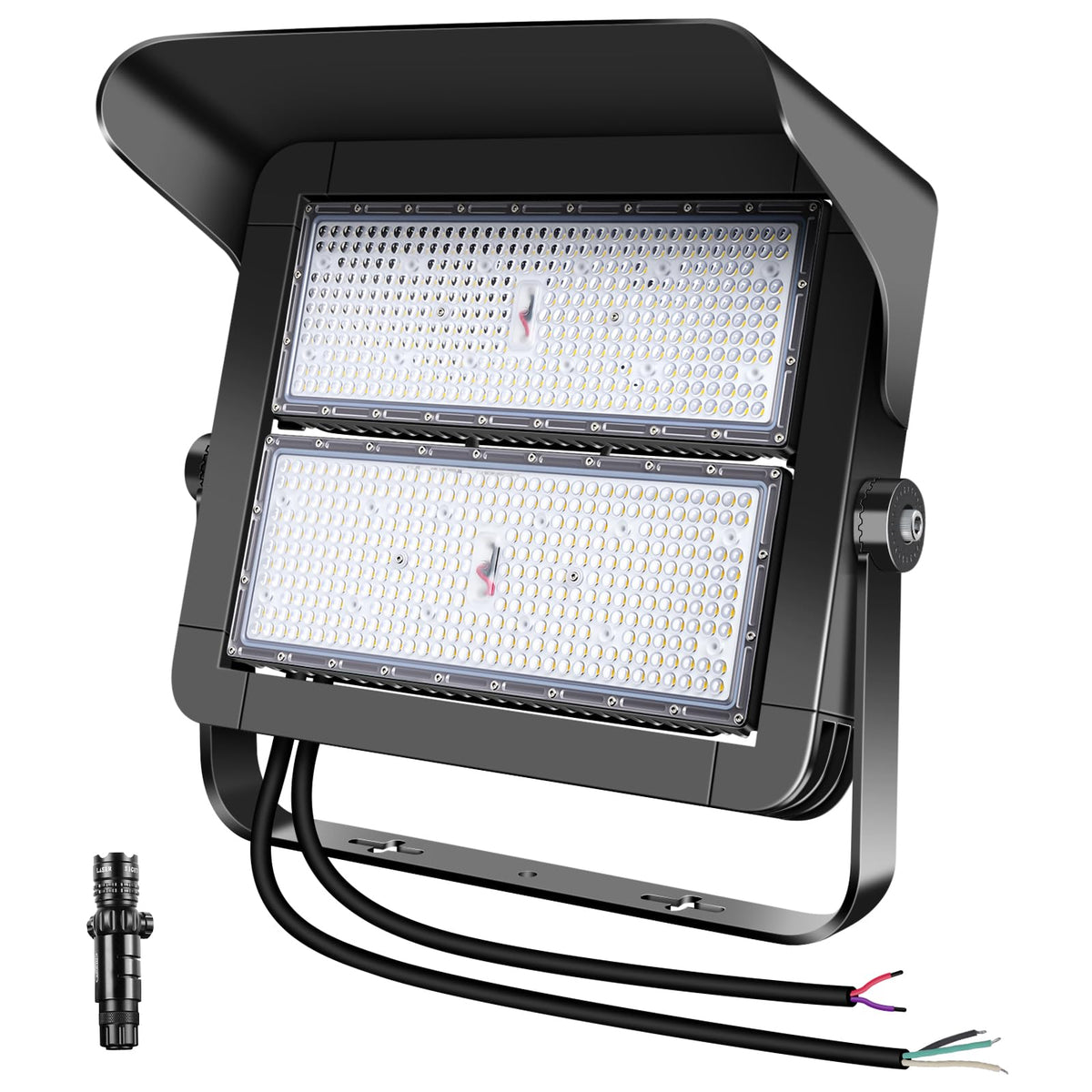 500W Dimmable Led Hight Mast Light, 75000LM Outdoor Stadium Floodlights Adjustable IP66 5000K 100-277V
