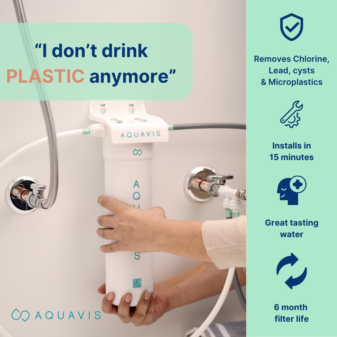 Pulse 10 Under Sink Water Filter System, Third-Party Tested, Removes Lead, Chlorine, Microplastics, 750 Gallons Capacity