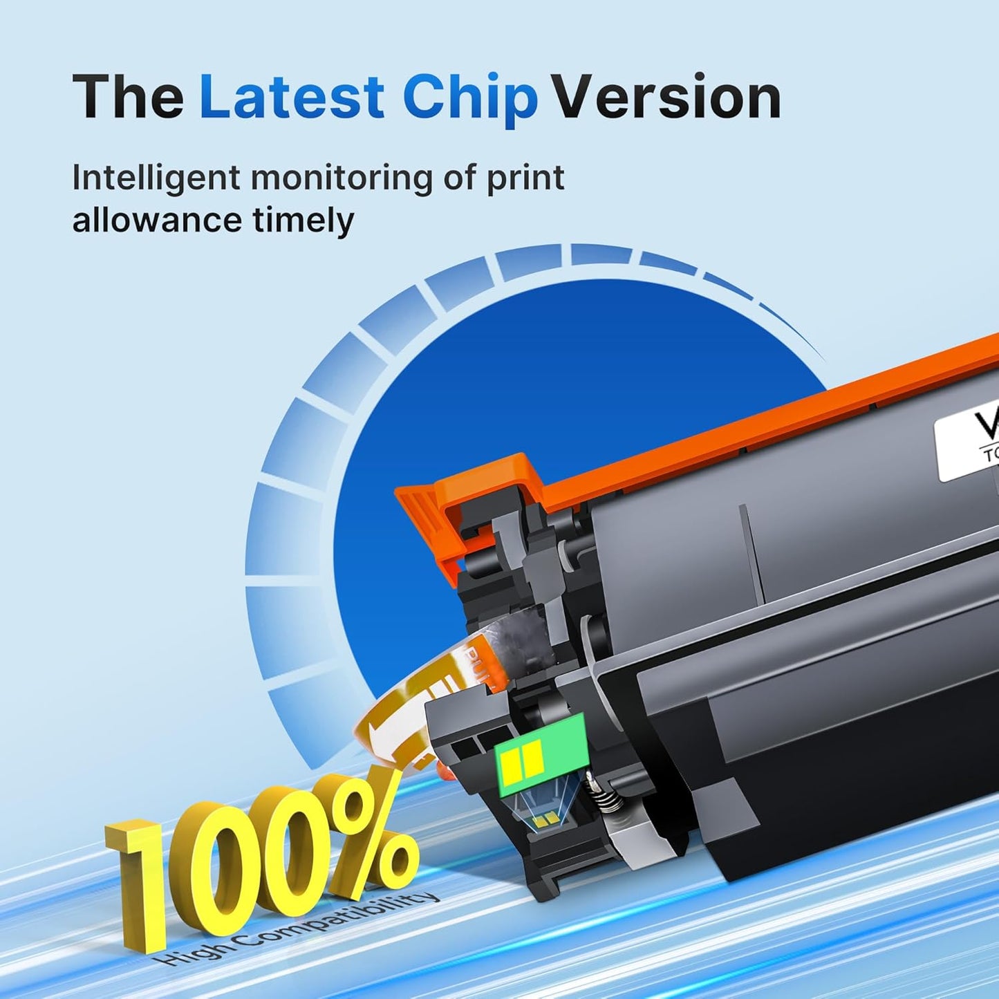 =210X Toner Cartridges 4 Pack (with Chip) - Replacement for HP 210X 210A Toner Cartridges for HP Color LaserJet Pro