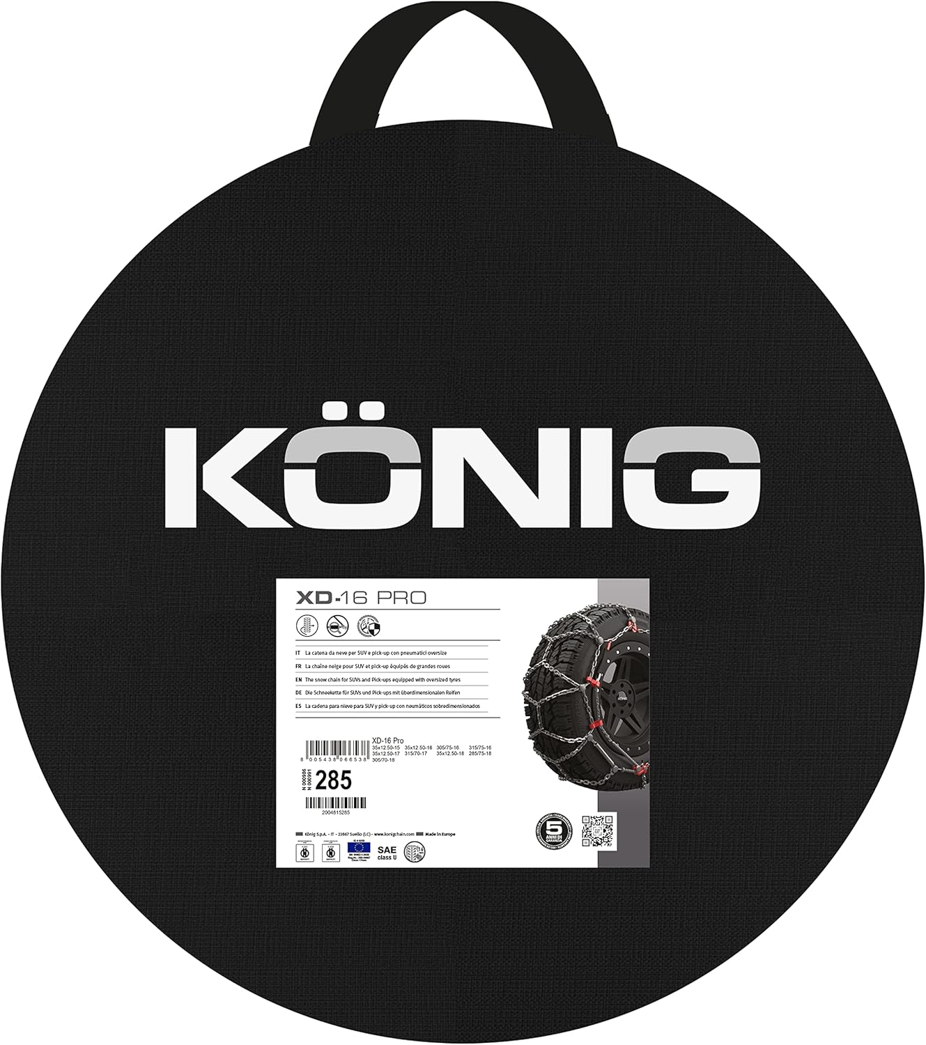XD-16 PRO 285 Snow chains, set of 2