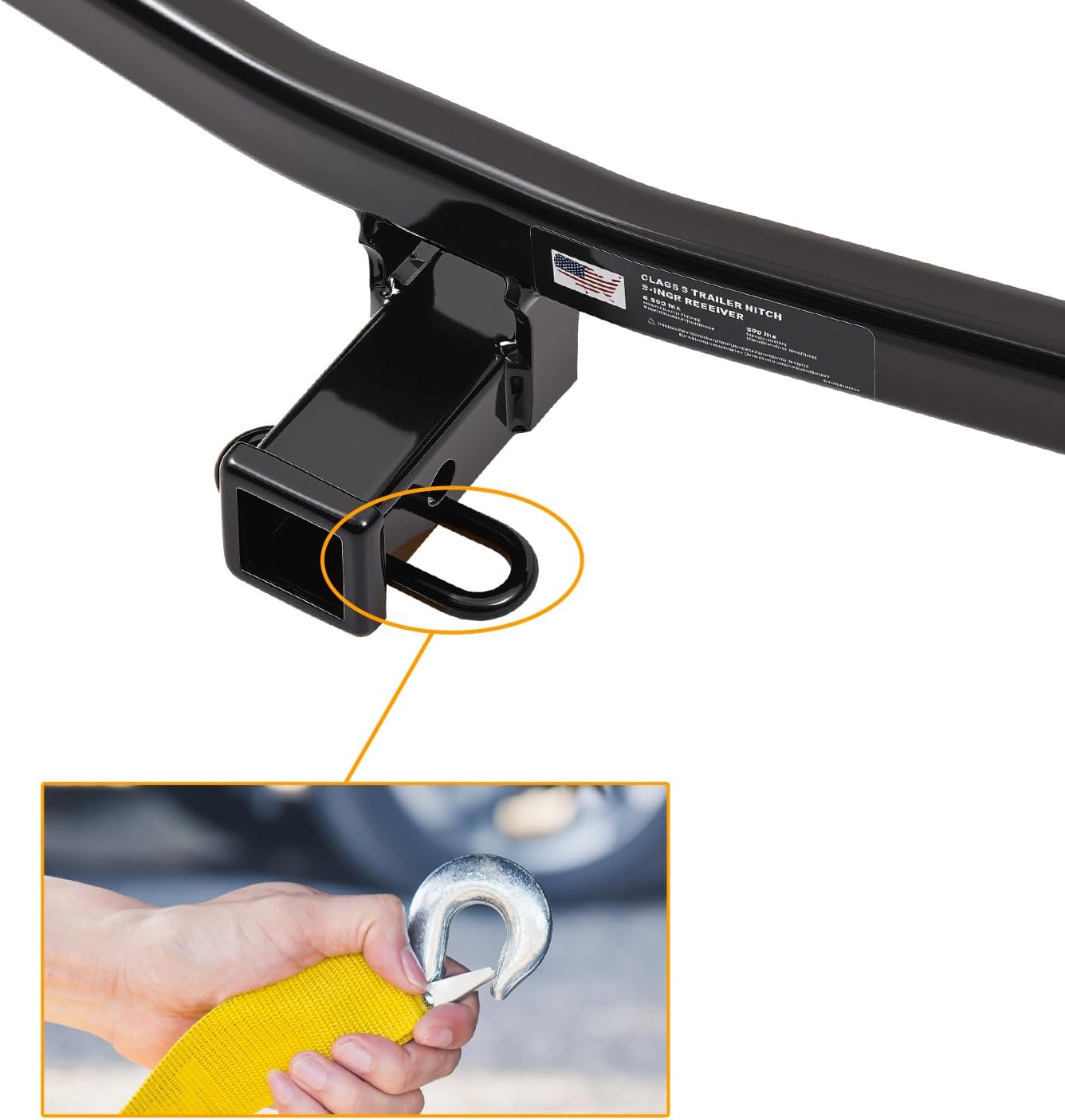 Class 3 Trailer Hitch with 2-Inch Receiver, Fits 2017–2025 Honda CR-V | 3,500 lbs, 525 lbs Tongue Weight