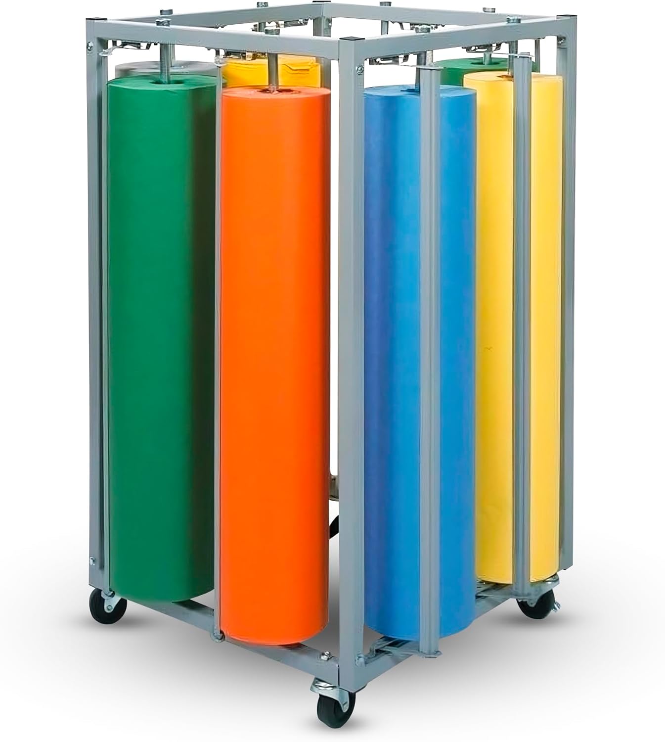 8 Paper Roll Dispenser - 36 Inch Cutter, 8 Butcher Paper Roll & Craft Paper Dispenser