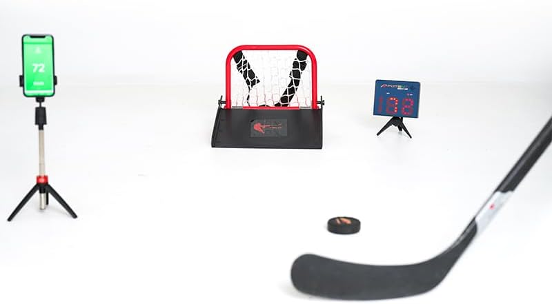 Hockey Speed Radar Gun 2.0 - Precision Hockey Puck and Shot Speed Radar | Advanced Hockey Training Equipment with App Support - Suitable for a