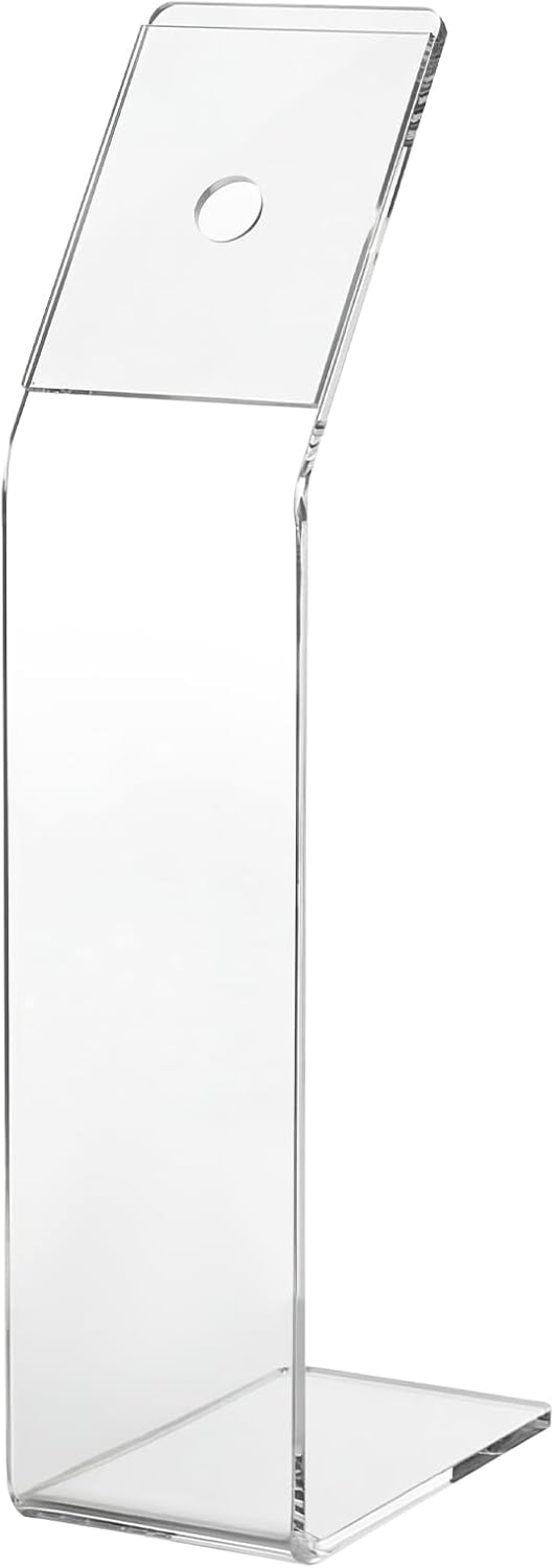 Thyle 3 Pack Acrylic Sign Holder 8.5 x 11 Inch, Pedestal Floor Stand Sign Holders for Trade Show Menu Boards Signage Outdoor Indoor Standing Display Holders for Brochure Clear