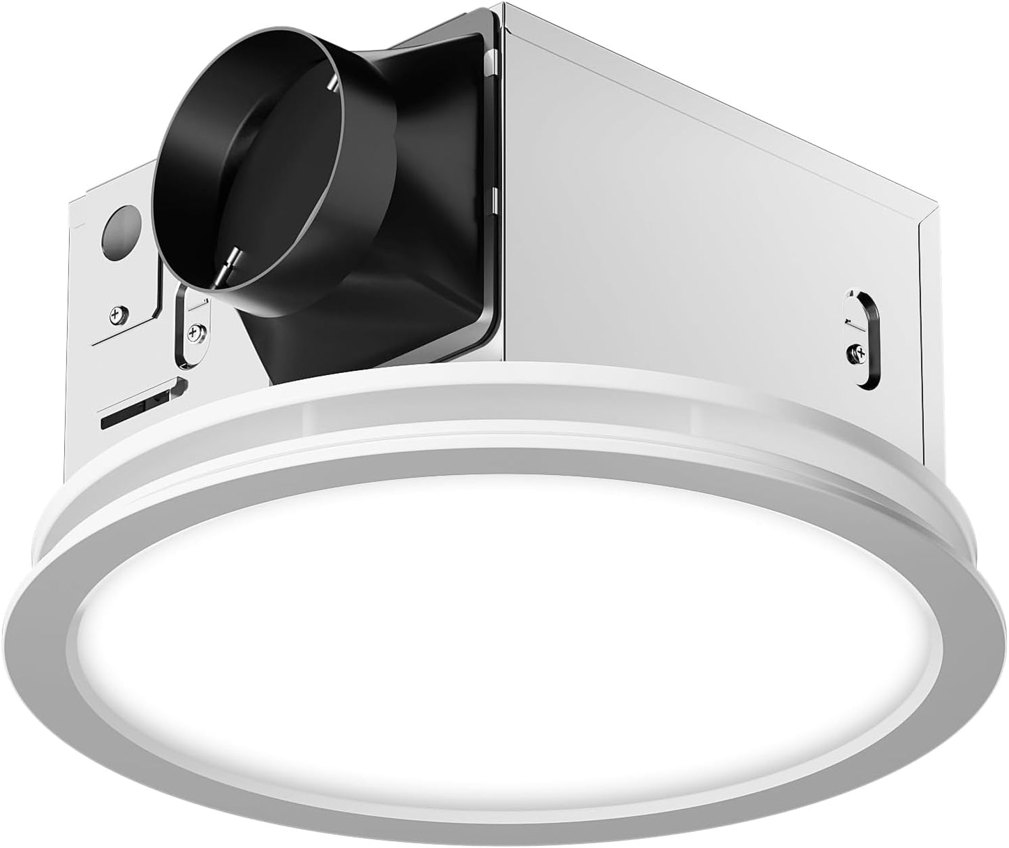 Bathroom Exhaust Fan with Light, Ceiling Mount, 130 CFM 1.5Sones, 43W Fan 1200LM LED Light