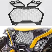 Aluminum Front Grille 3 Piece Kit for Can Am Maverick R, New Premium Billet Front Bumper Mesh Grill for CAN-AM MAVERICK R 2024+ All Models Accessories