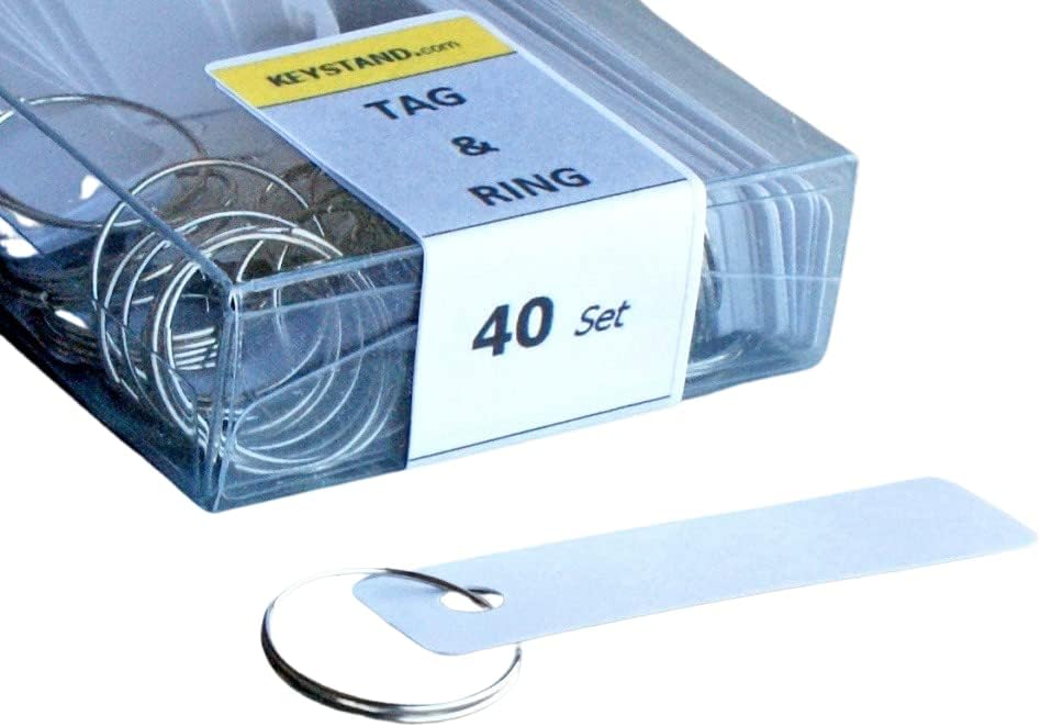 Key Rack for Wall, Aluminum Framed 40 Bolted Metal Hooks with Numberplate