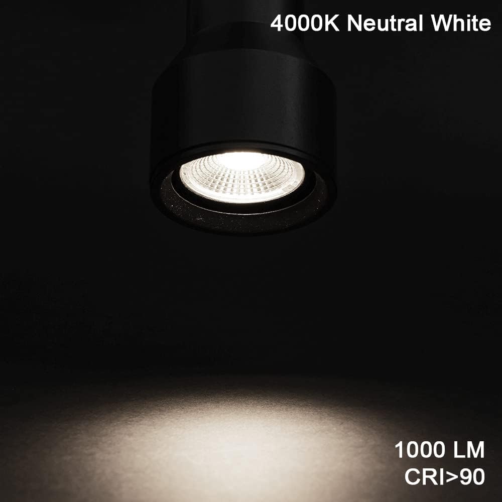 EAGLOD 10W J Type LED Track Lighting Heads, Dimmable Led Track Light Head for Ceiling Spotlight, Compatible with Juno Track Lighting Rail for Accent