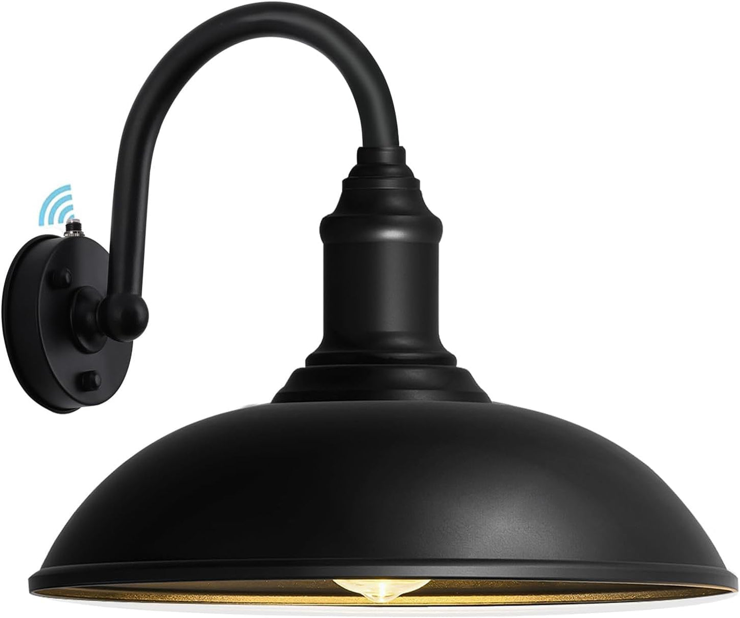 DENGNBJ 21' Large Outdoor Gooseneck Barn Light Dusk to Dawn, Classic Outdoor Farmhouse Gooseneck Light for Porch, Garage, Exterior Lighting (21