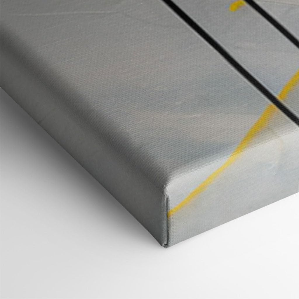 Framed wall Art for Lobby. Vivid Abstraction in Motion Exploring the Bold Fusion of Yellow Accents
