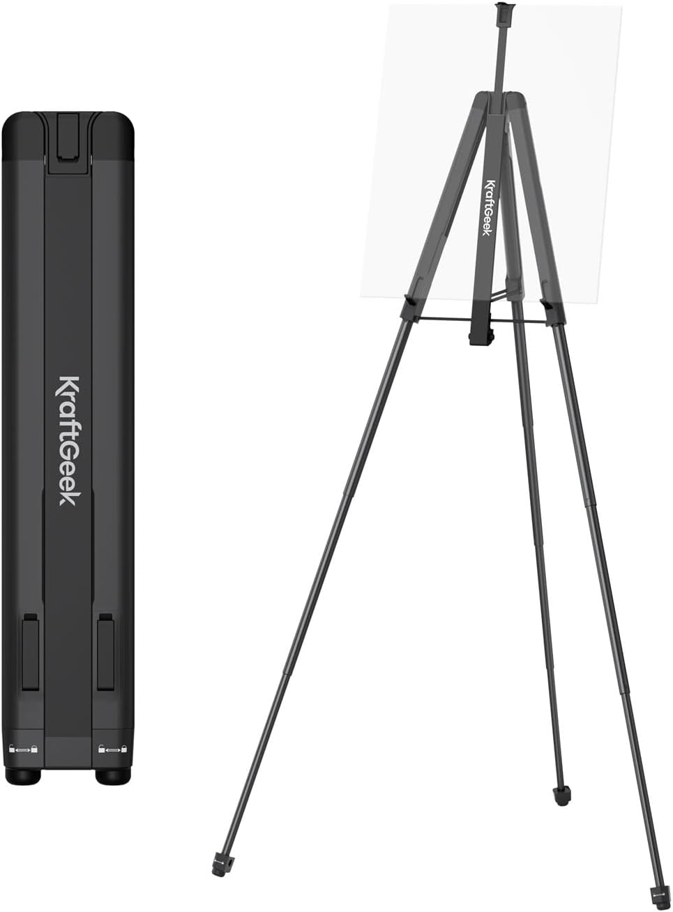KraftGeek Easel for Painting, 65'' Portable Easel Stand for Adults, Folding Plein Air Easel for Artist, Display Easel Stand with Adjustable