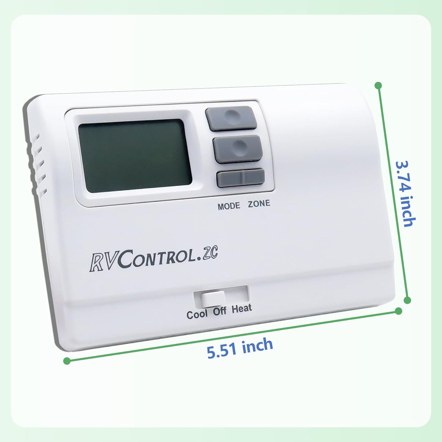 Digital Thermostat, Heat/Cool T-Stat Wall Thermostat Compatible with Coleman 8330D3351, White