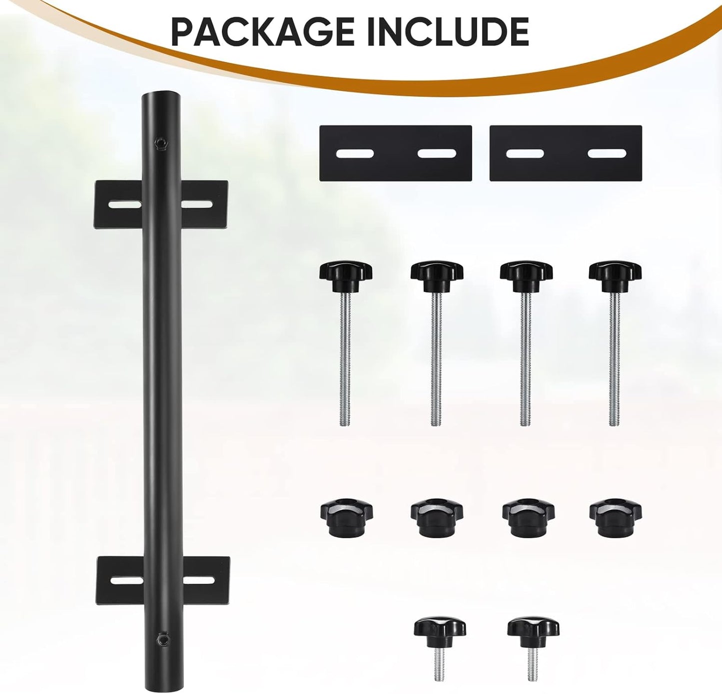 ZZM Patio Umbrella Holder Deck Umbrella Mount, Adjustable Umbrella Bracket Outdoor Attaches to Railing and Flag Pole Fixed Bracket Maximizing Patio