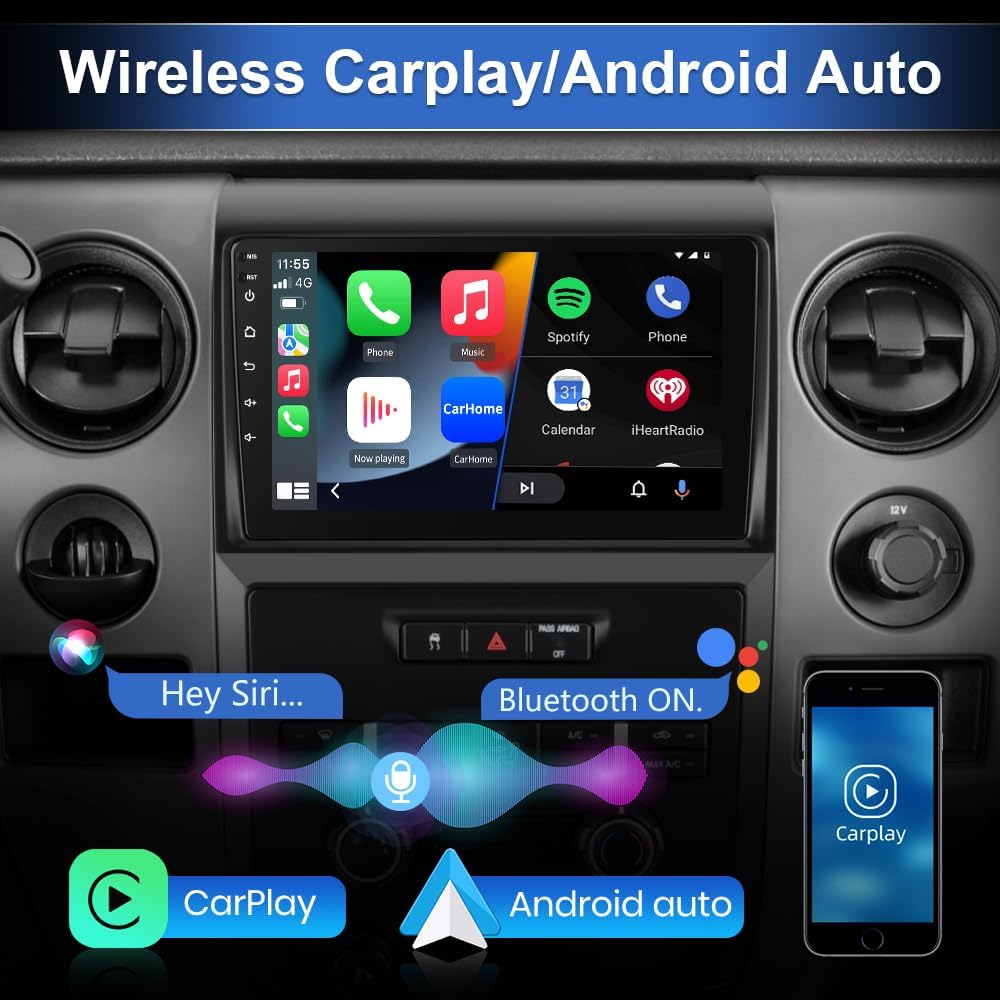 Wireless Carplay Android Auto for Ford F150 F-150 2009 2010 2011 2012