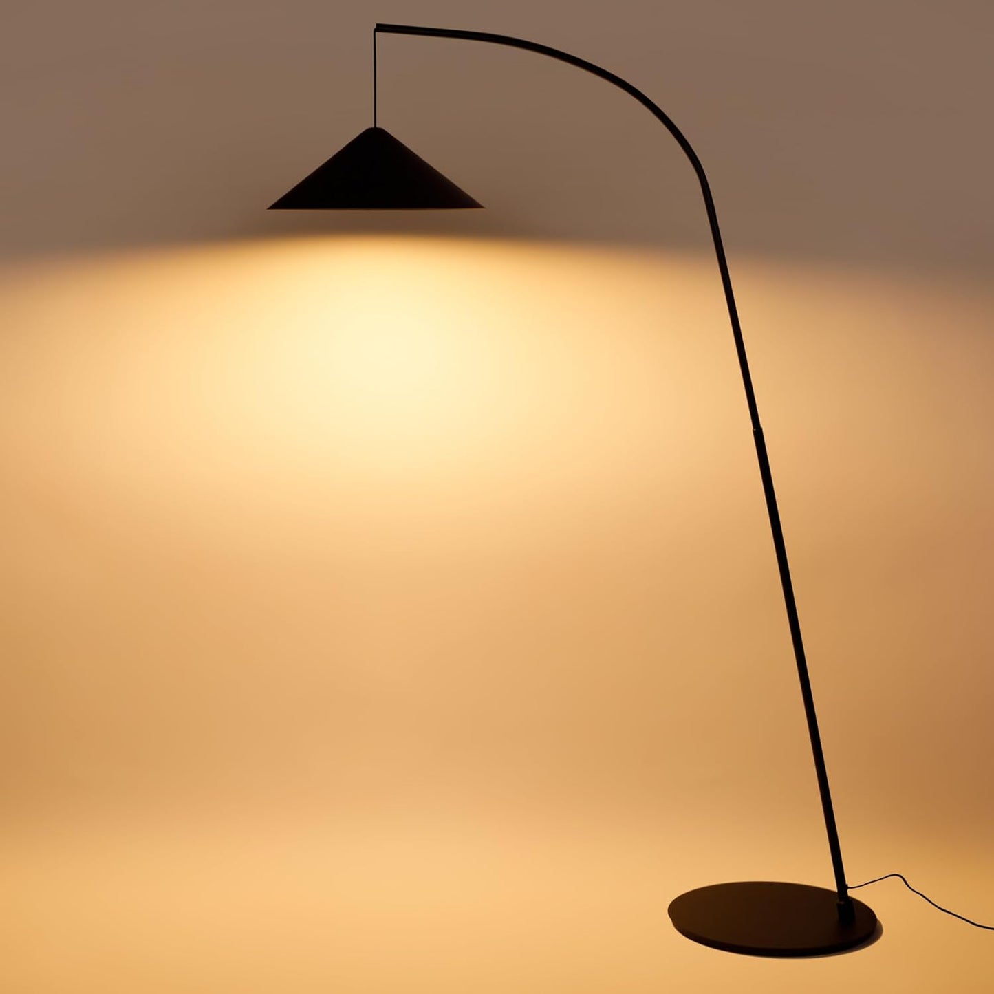Tall Arc Floor Lamp for Living Room, Bedroom, Office Bright, Dimmable LED Reading Light with Modern Design