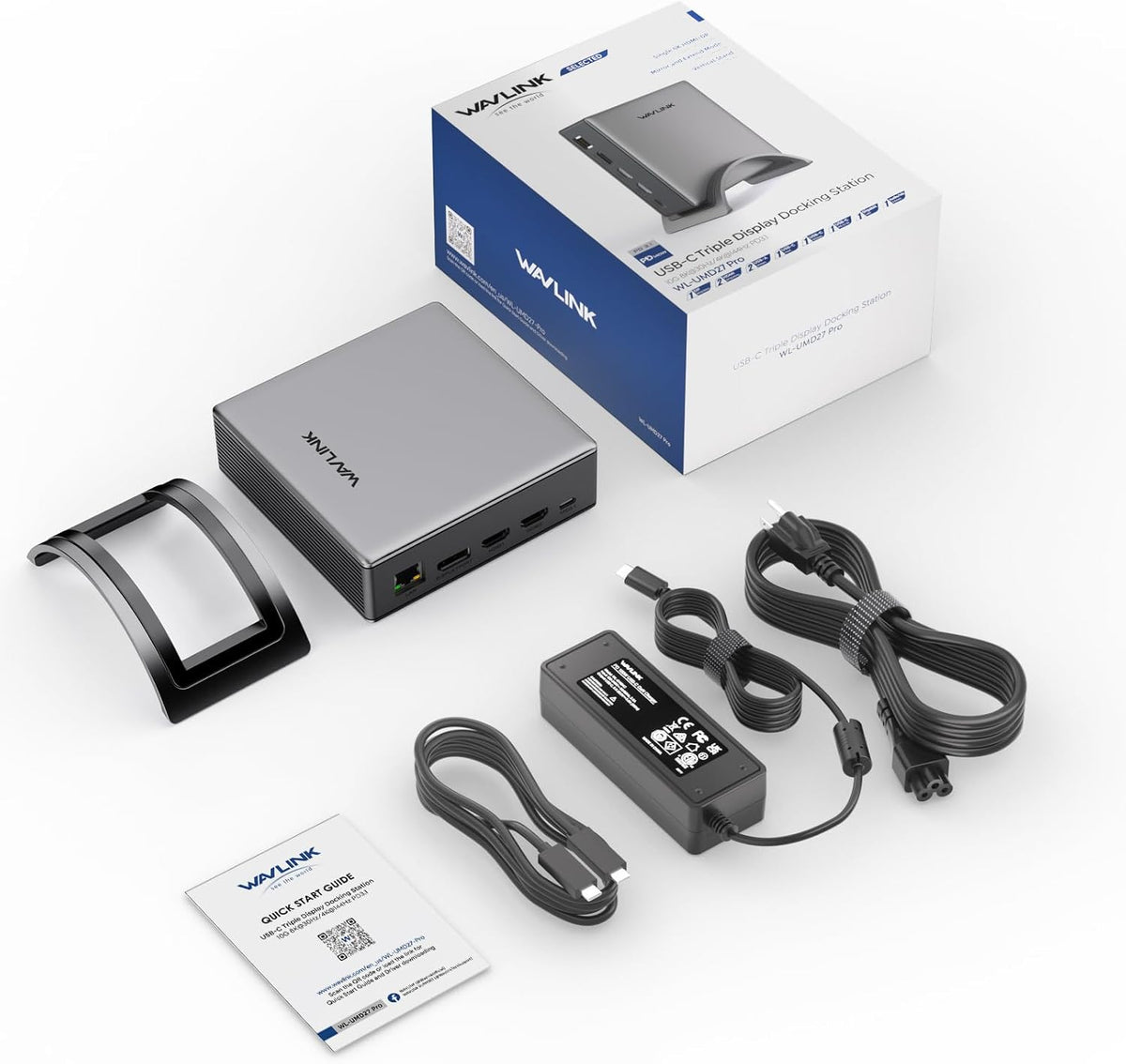 Laptop Docking Station,WAVLINK PD3.1 Dock, Dual DisplayPort, HDMI