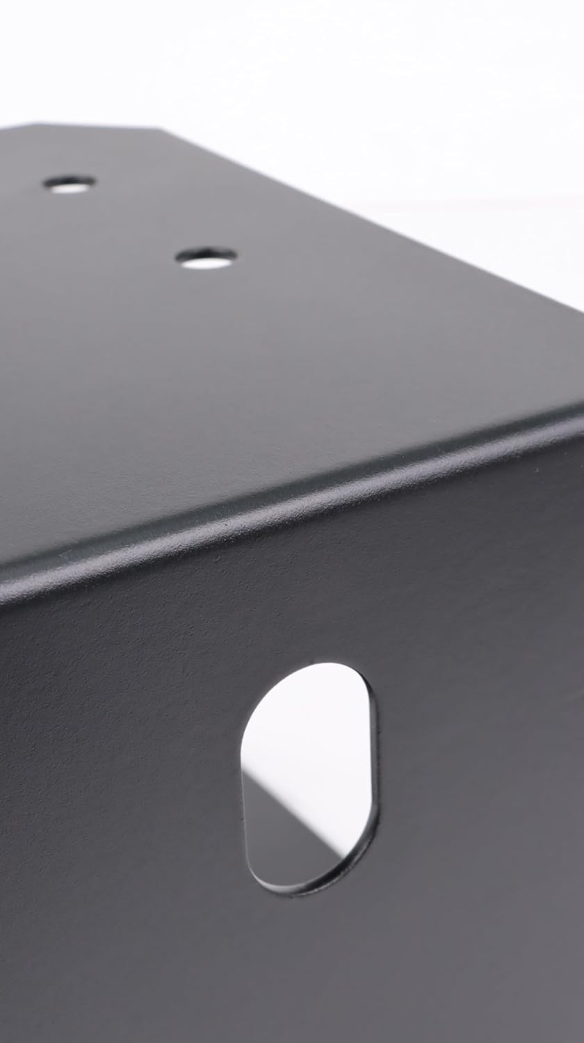 vikofan Nominal 8x8 Post Base for Concrete, 1-Inch Standoff, Deck Post Base, 8x8 Post Bracket Anchor, Adjustable Gazebo Pergola Brackets Kit Black,